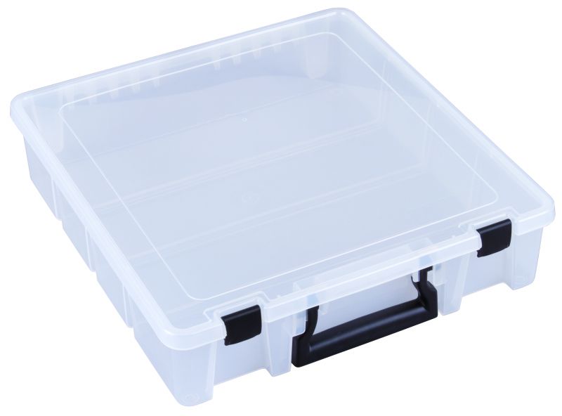 Flambeau Single Compartment Gray Small Parts Storage Box - 15-1/2 Wide x 2-1/2 High x 11-3/4 Deep, Copolymer Frame | Part #711-2